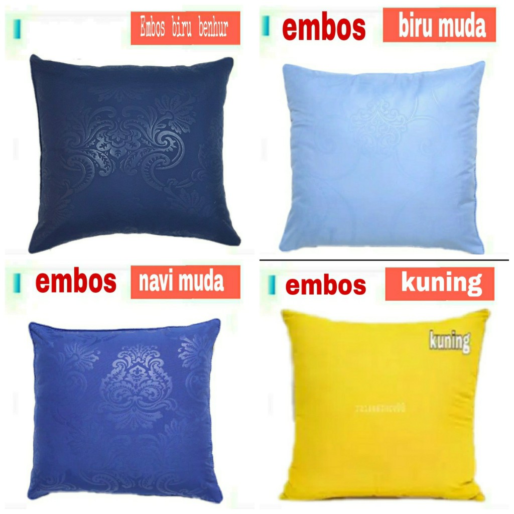 SARUNG BANTAL EMBOS  SOFA/KURSI/MOBIL   40 X 40