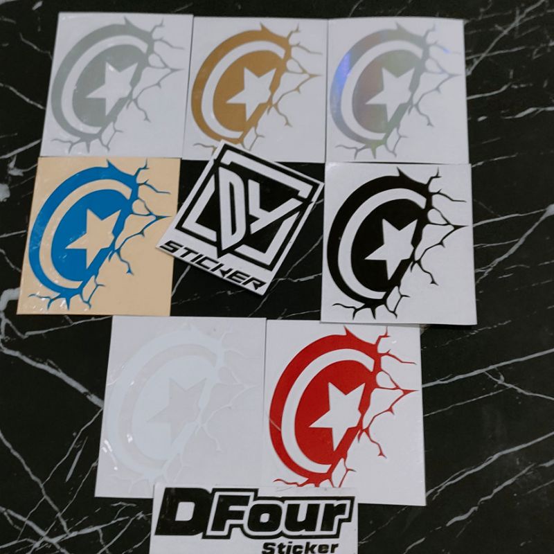 

STICKER CAPTAIN AMERICA CUTTING