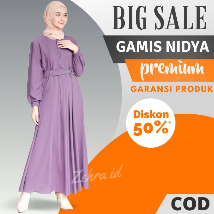 Baju Kondangan Wanita Kekinian Ibu Muslim Terbaru 2021 Gamis Dewasa Pesta Pengajian Simple Busui Mur