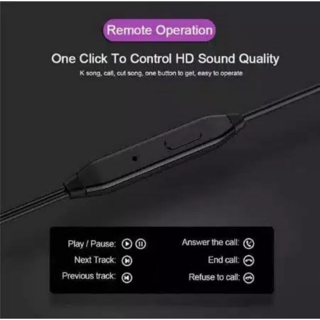 FS Headset - Earphone - Handsfree D21 Universal Stereo Bass