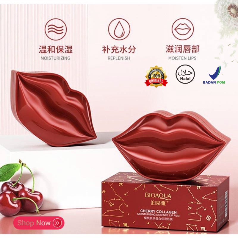 Masker Bibir Bioaqua Cherry Lips Mask 6gr (sachet)