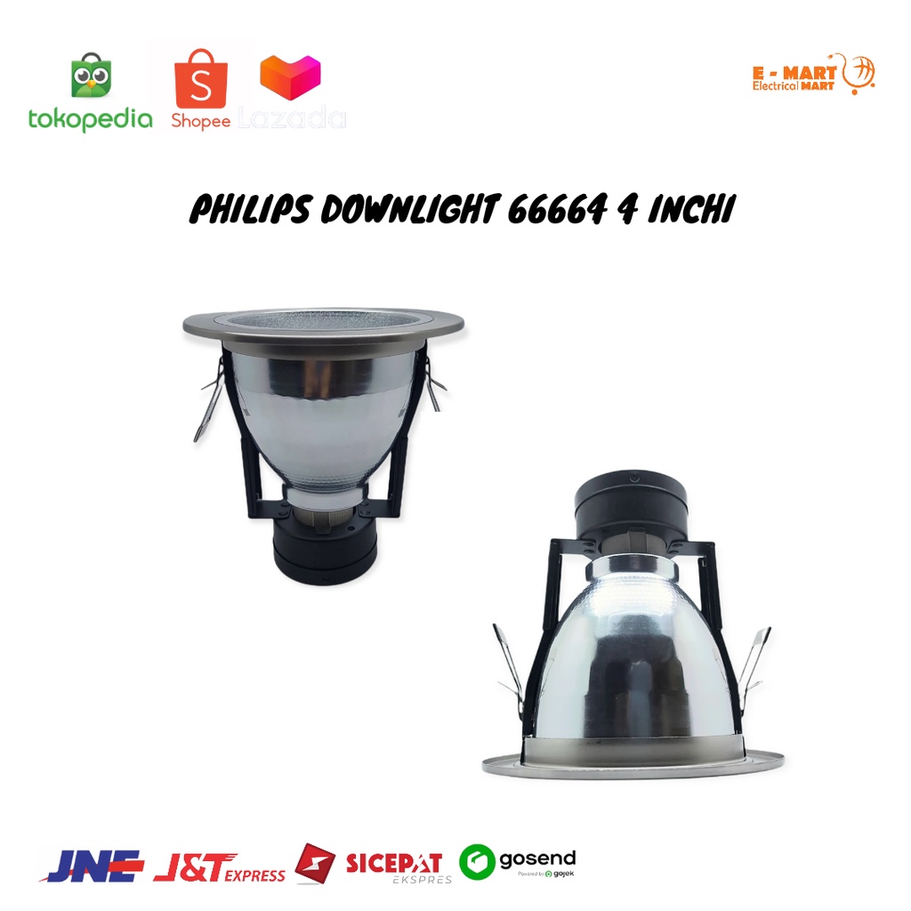 Philips Downlight 66664 4 inchi Putih TANPA COVER