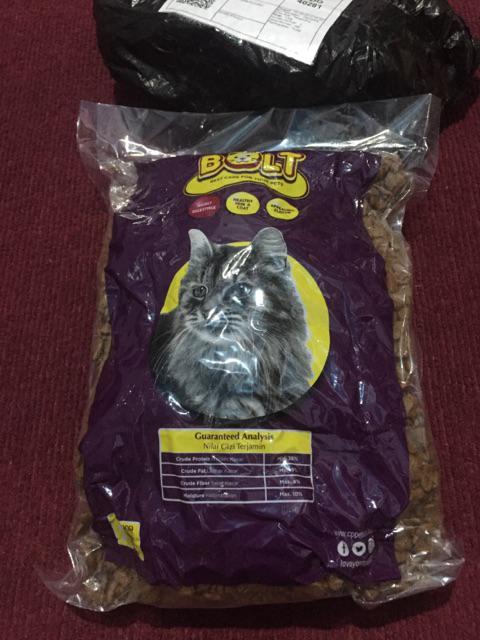 Promo Sale!         Makanan Kucing Murah Bolt 1 Kg Sekelas Maxi Felibite Universal Whiskas
