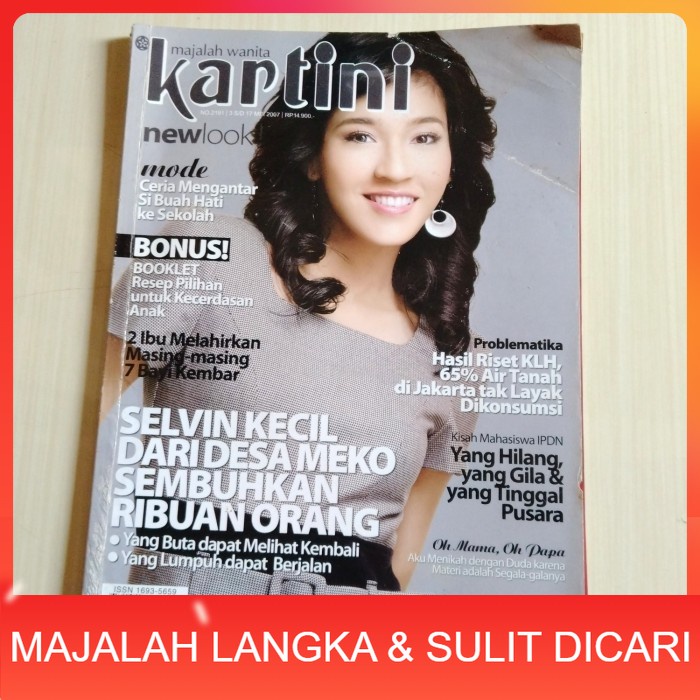 Majalah KARTINI No.2191 Mei 2007 DHINI AMINARTI Langka