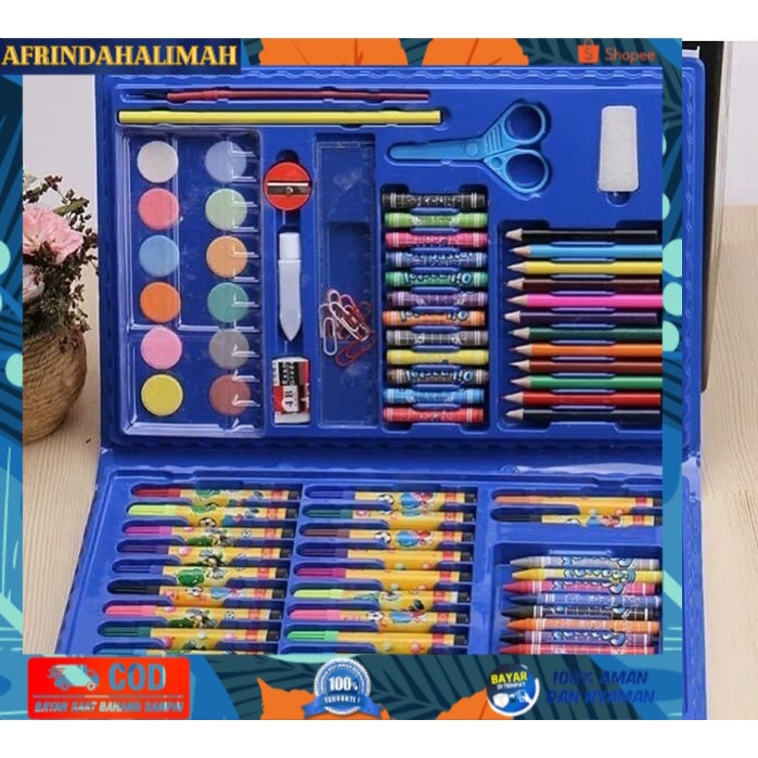 

[TERBARU] Set Pensil Crayon anak Perlengkapan Sekolah hobby Menggambar isi 86pcs