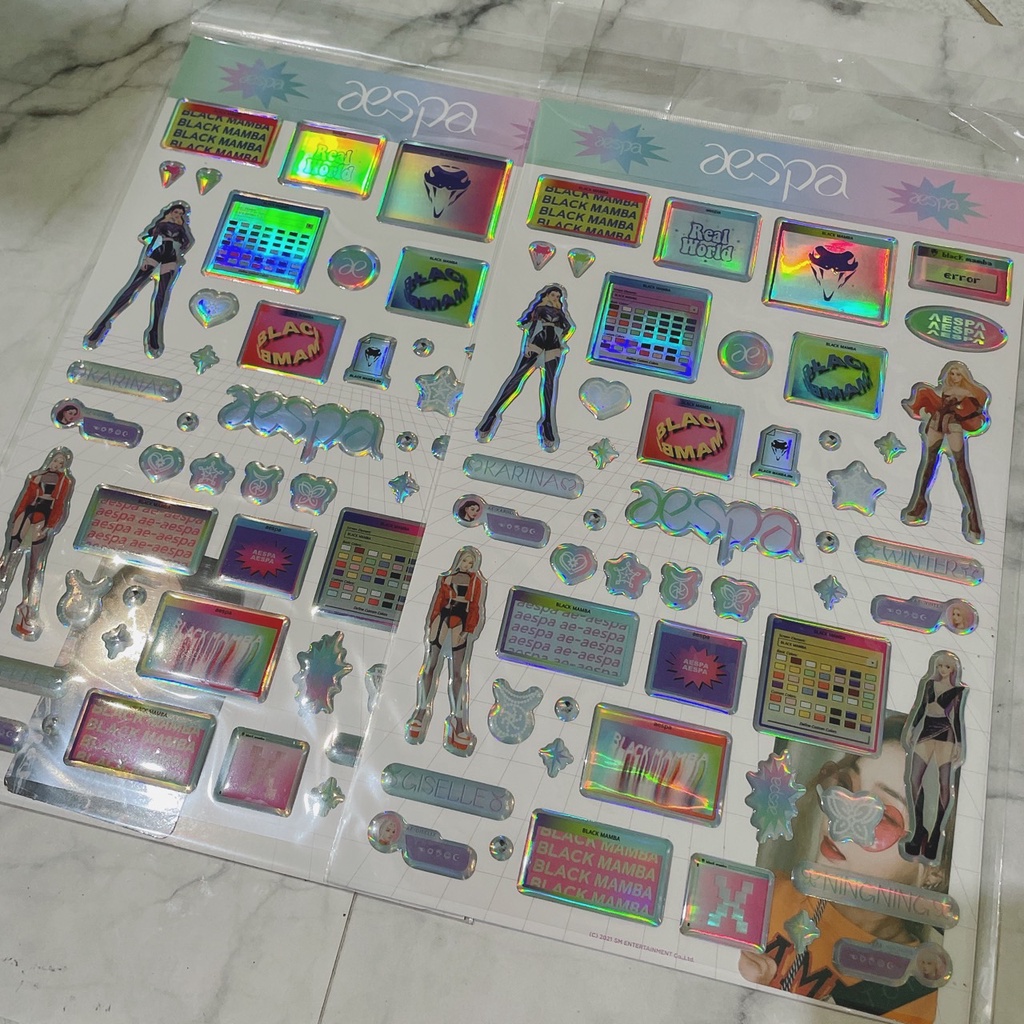 [READY STOCK] AESPA - EPOXY STICKER KARINA WINTER