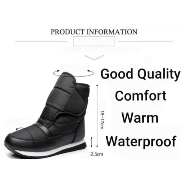 Sepatu Boots Salju Musim Dingin / Winter Snow Boots Thermal 06