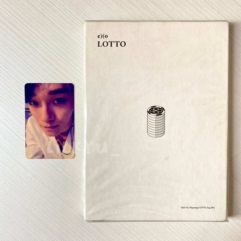 EXO LOTTO REPACKAGED ALBUM FULLSET CHEN PHOTOCARD PC