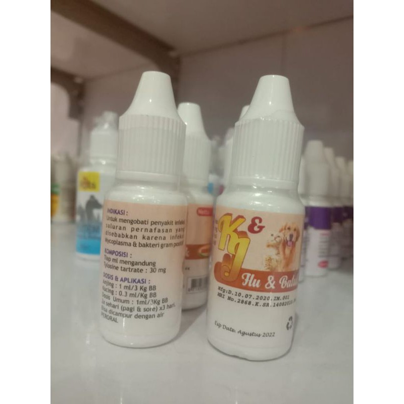 Obat Tetes Untuk kucing dan Dog flu dan Batuk KJ 10ml