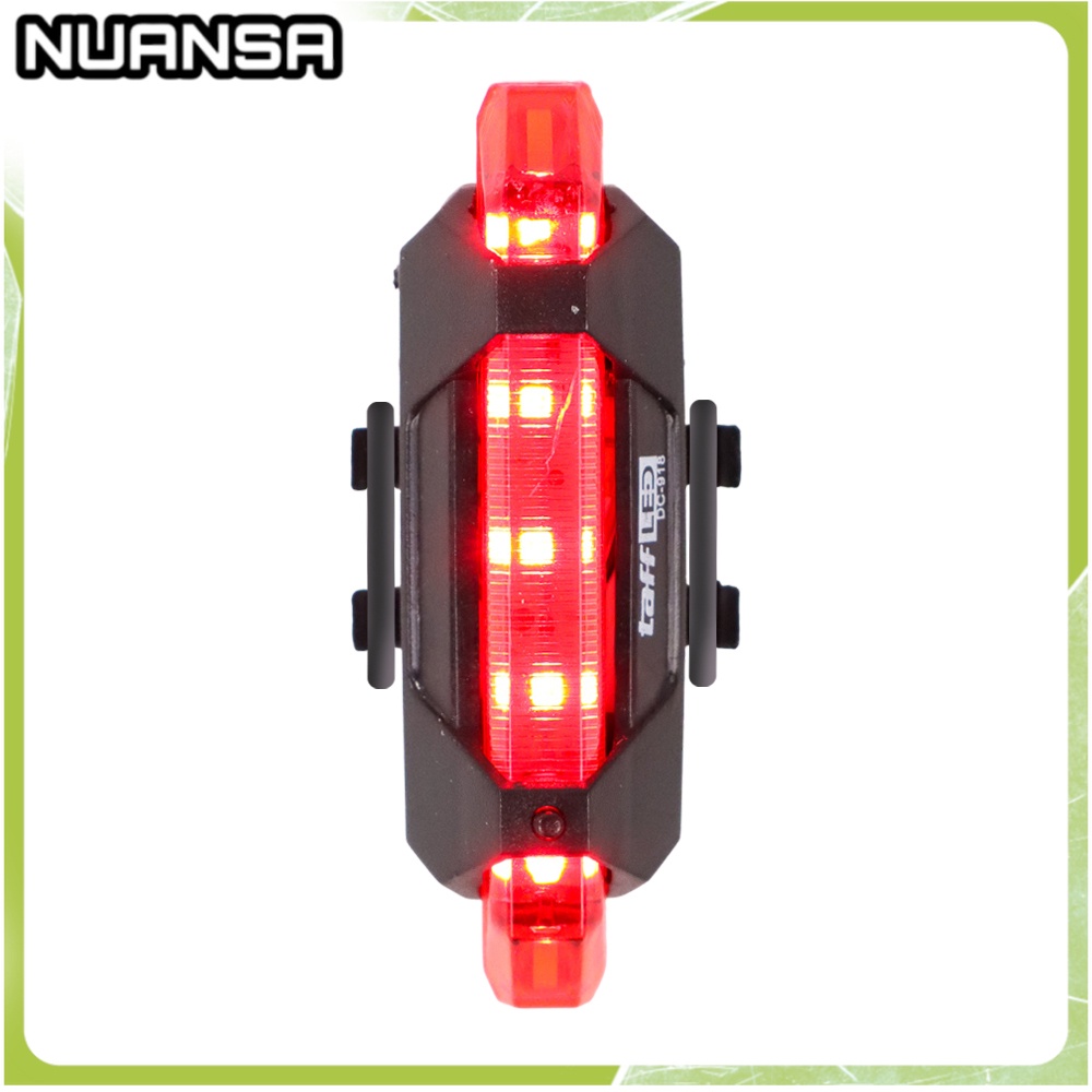 COD - Defensor Lampu Sepeda 5 LED Taillight Rechargeable - DC-918