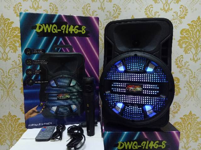 Speaker Bluetooth model koper &quot;DWQ D9146&quot; speaker termurah terbesar free mic