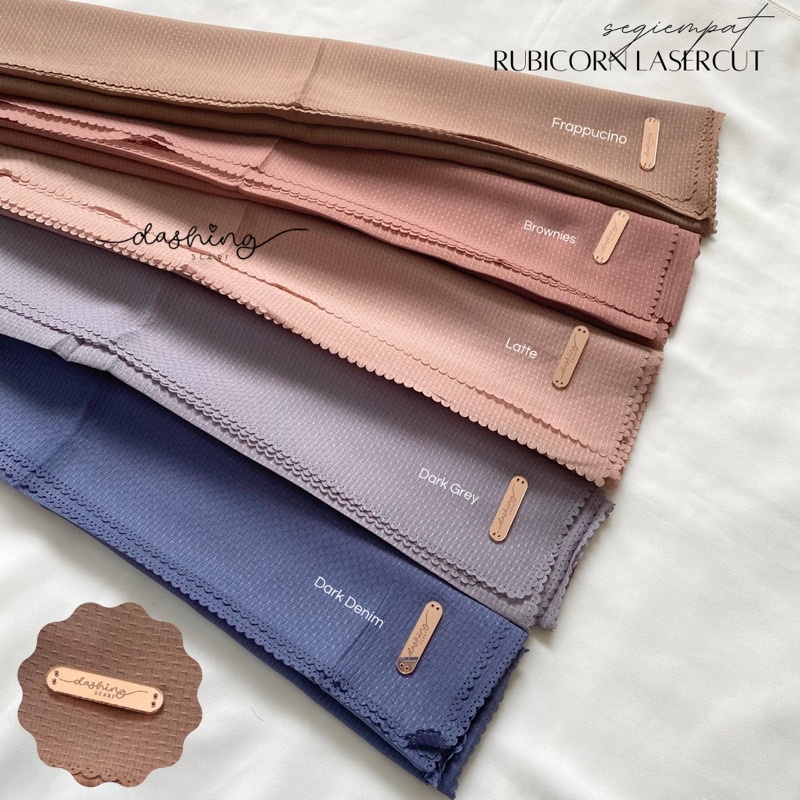 [𝗖𝗟𝗘𝗔𝗥𝗔𝗡𝗖𝗘 𝗦𝗔𝗟𝗘]  HIJAB SEGIEMPAT RUBICORN LASERCUT | HIJAB TEKSTUR | SEGIEMPAT POLOS