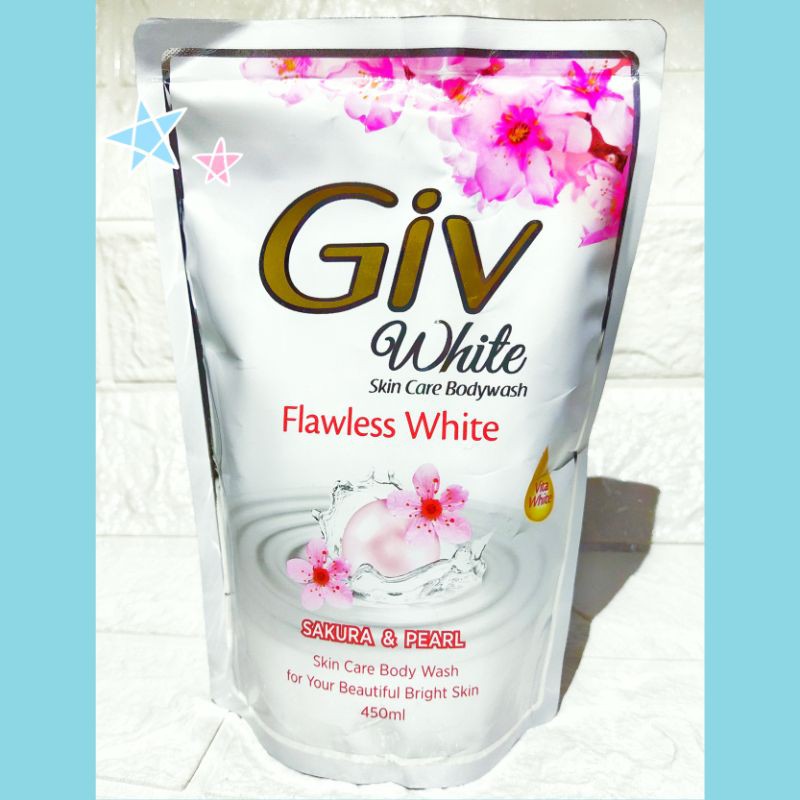 GIV White Skin Care Bodywash Flawless White 450 ml Sakura &amp; Pearl