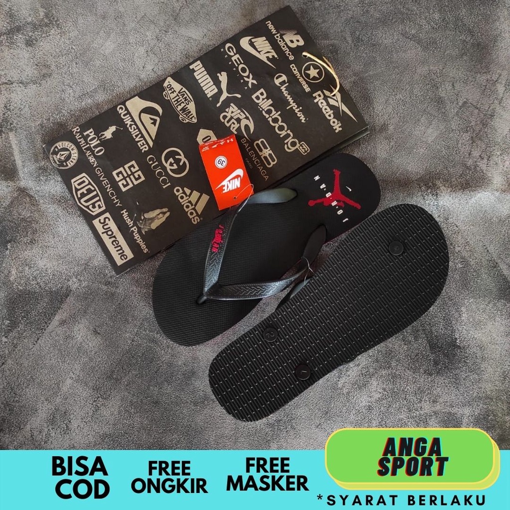 SANDAL PRIA JEPIT NIKE AIR JORDAN KASUAL DISTRO PREMIUM SENDAL COWOK SURFING KEREN TERMURAH