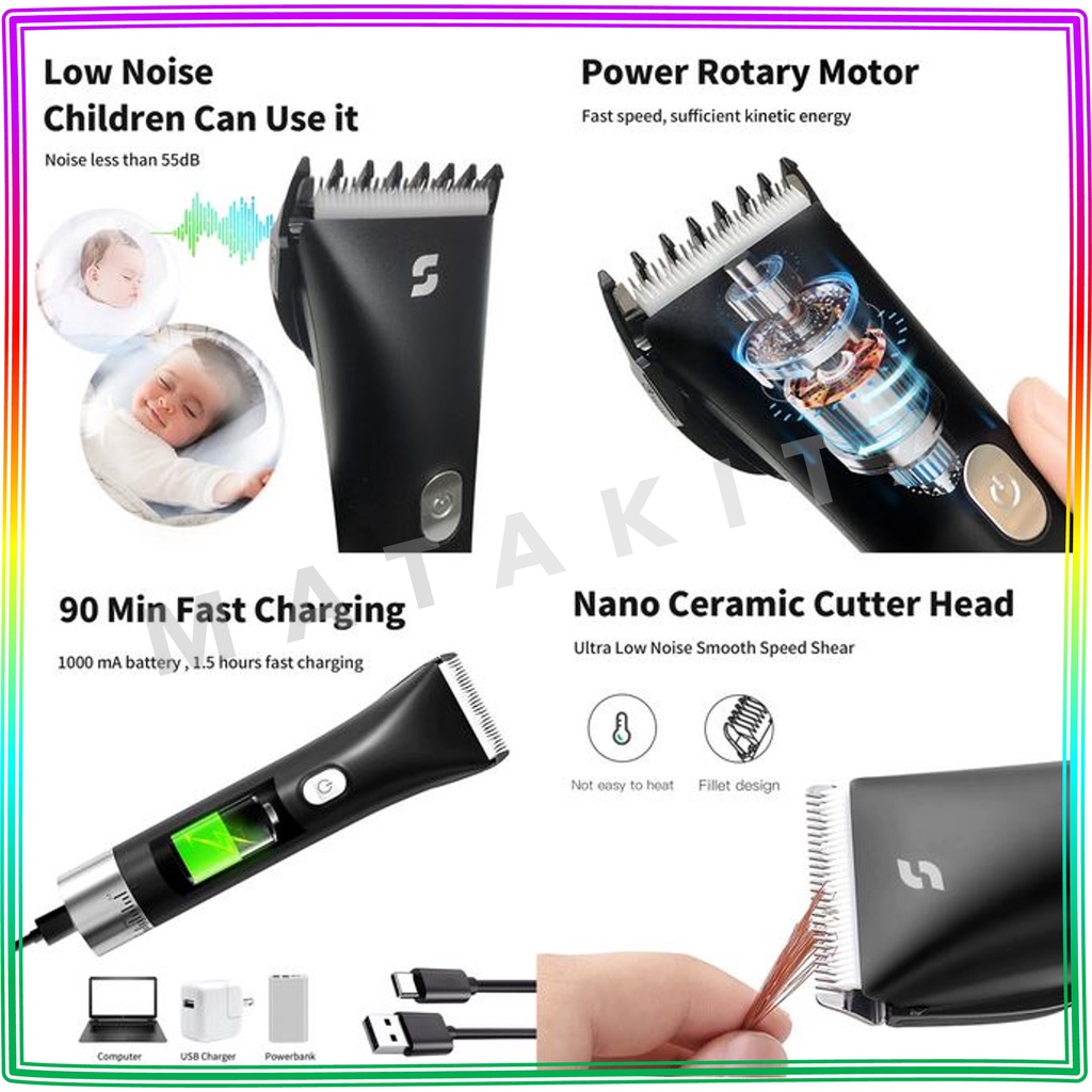 Alat Cukur Pencukur Tanpa Kabel ENCHEN Sharp 3S Professional Trimmer