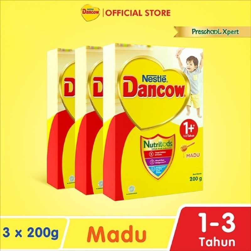 Susu Nestle Dancow 1+ Dengan Nutritods Bundle 3x200gram
