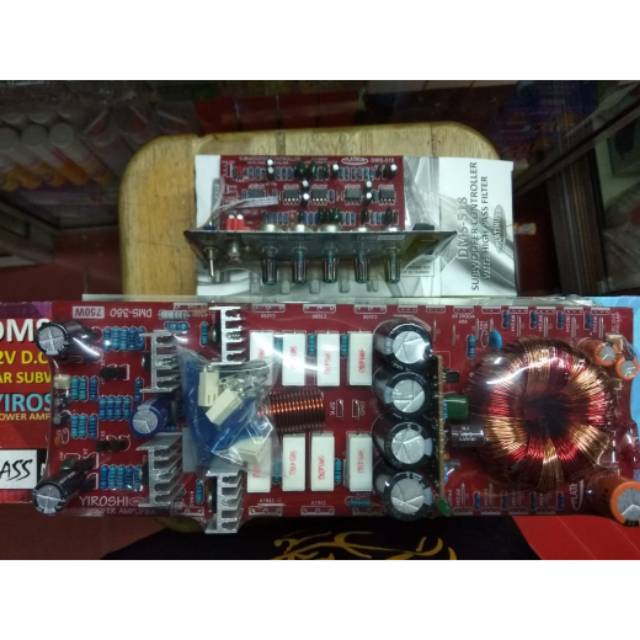 KIT POWER AMPLIFIER MOBIL 750W YIROSHI MK3 DMS 380 PLUS TONE 518