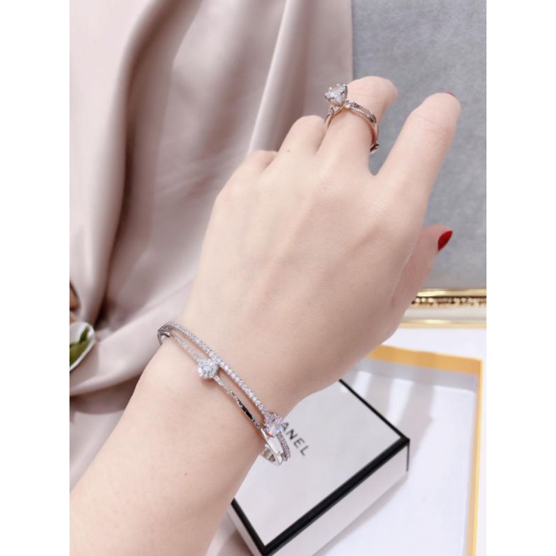 Gelang Silver925 perak sterling silver Premium Gelang silver Gold anti karat anti alergi  S-880