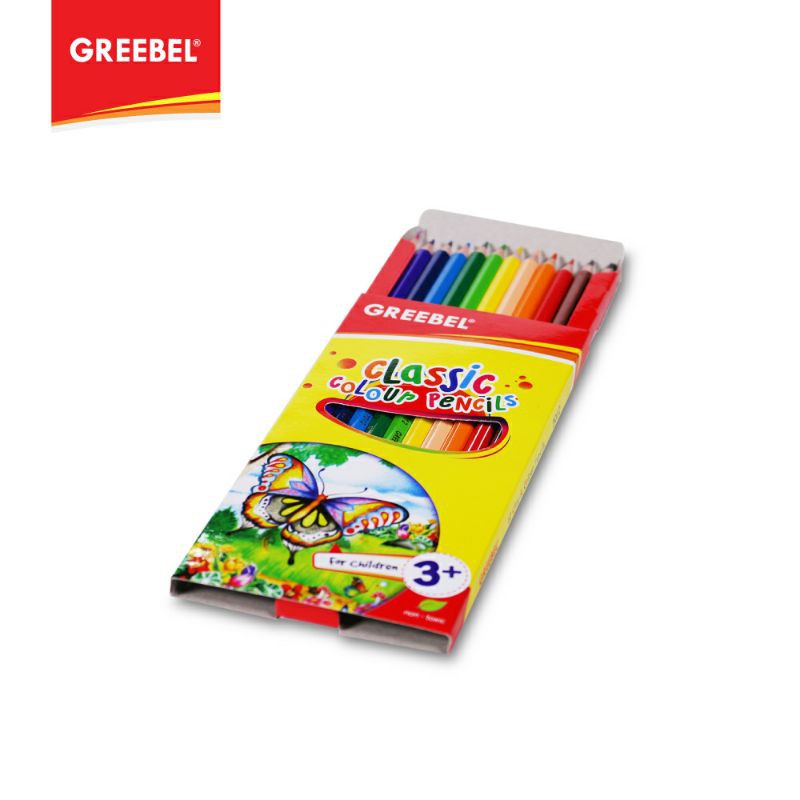 PENSIL WARNA WARNA CERAH BAHAN KUAT GREEBEL / GREEBEL 7012 Hexagonal