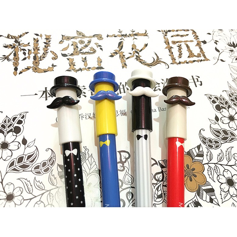 

(PROMO) Pulpen Gel Mr. Flower Mustache 0.5mm