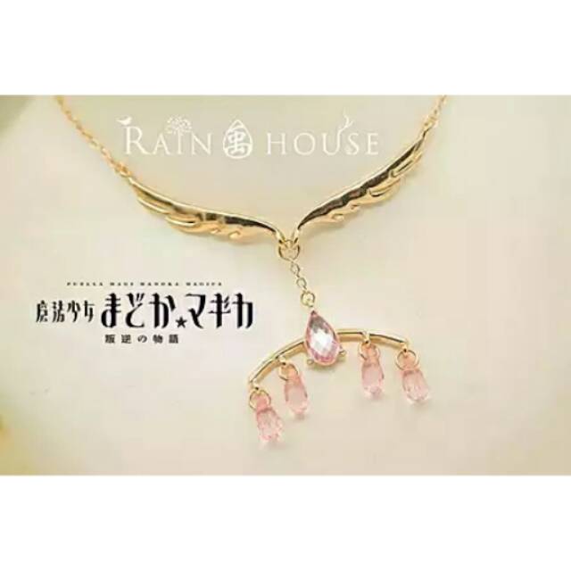 Rain House Madoka Magica Necklace / Pendant / Kalung Liontin Madoka Magica