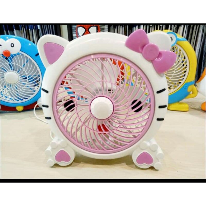 Kipas Angin JUMBO ORIGINAL ( ADVAN ) Karakter Hello Kitty Doraemon Lucu Cute / Fan Besar Helo Kity ZaraZu