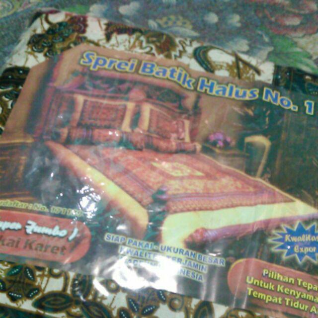 Sprei Batik Pekalongan Sprei Motif Sprei Batik Soga Kayu Polos Kawung