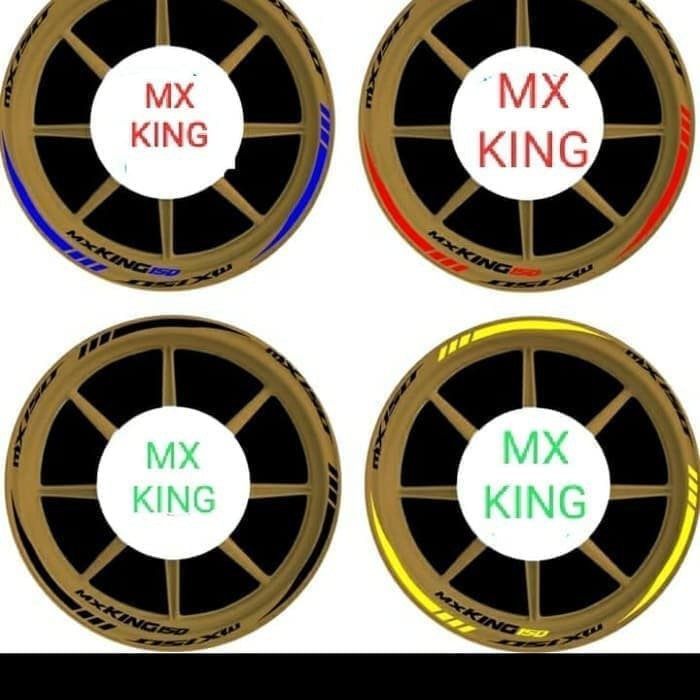 STICKER VELG CUTTING STICKER YAMAHA MX KING VELG GOLD