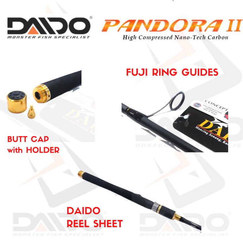 Joran Power Carbon Solid DAIDO PANDORA II - Ring Guide Fuji