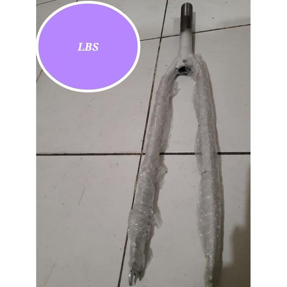 Fork Rigid Fixie 700C Putih Standar L Fork Rigid 700C Fixie Lokal