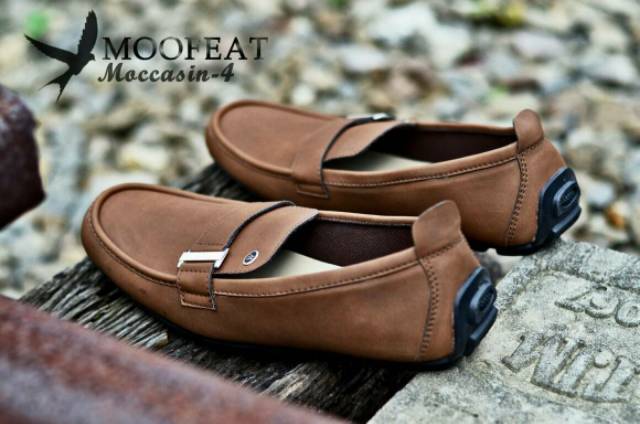 Diskon!!! SEPATU KERJA PRIA FORMAL MOOFEAT MOCCASIN SLIP ON SLOP ORIGINAL HANDMADE ORI BRANDED