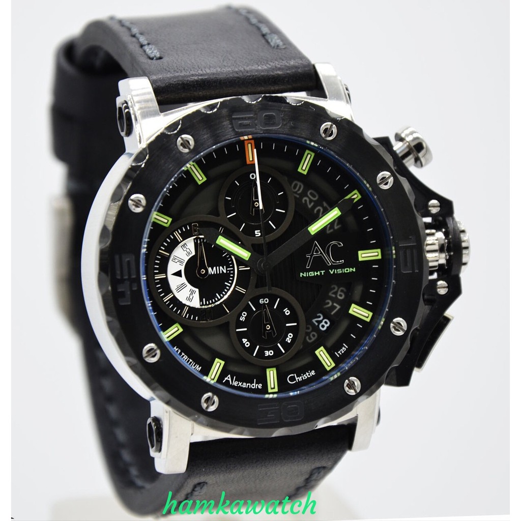 ALEXANDRE CHRISTIE NIGHT VISION AC 9201 SILVER BLACK AC9201 ORIGINAL