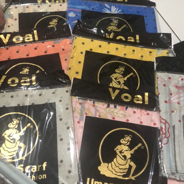 Voal Motif Polkadot Floral