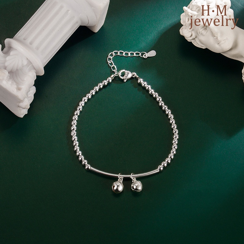 Gelang Rantai Charm Lonceng Gaya Mori Untuk Wanita