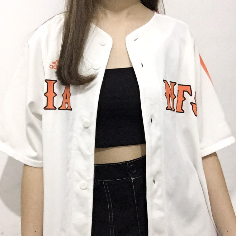Adidas White Baseball Jersey