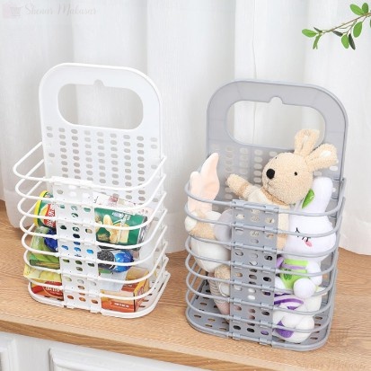 FLORA PLASTIK LAUNDRY KECIL/KERANJANG BAJU/LAUNDRY BAG LIPAT/TEMPAT BAJU KOTOR KERANJANG SERBAGUNA