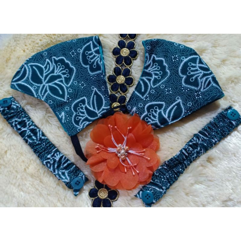 masker batik Pkk earloop plus konektor