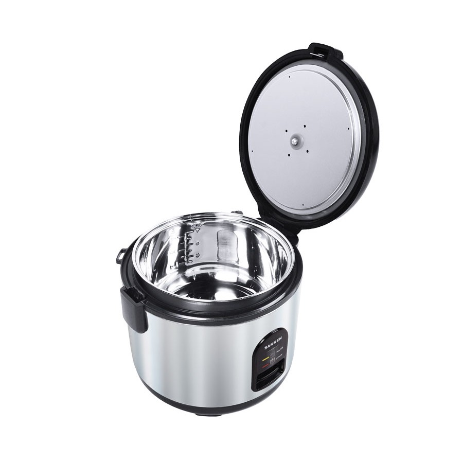 Sanken Rice Cooker / Magic Com SJ 150 1.2 Liter Stainless Luar Dalam Garansi Resmi