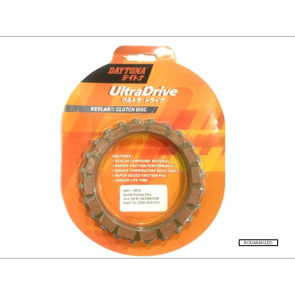KAMPAS KOPLING RACING DAYTONA ORI ALL NEW CB/CBR150R, SONIC 5PCS 4603
