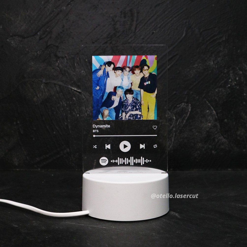 Otello Spotify Night Lamp | Lampu Tidur LED Akrilik Lampu Tidur Spotify Lampu Tidur Custom