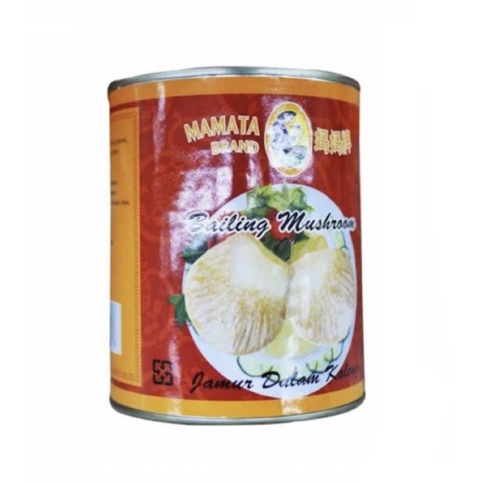 Mamata Brand Bailing Mushroom 850gr / Jamur Bailing dalam kaleng / JAMUR TIRAM KALENGAN/JAMUR BAILIN