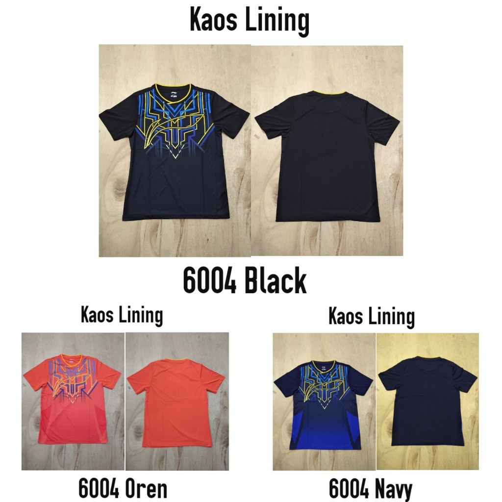 Terbaru  Baju Badminton Lining 6004 Kaos Lining Badminton Import