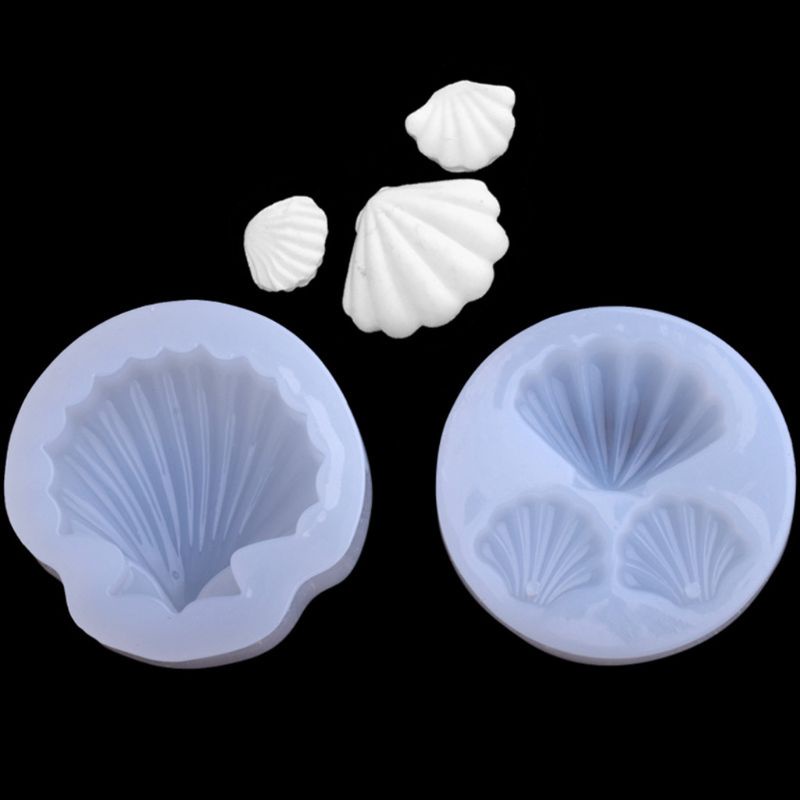 Siy Cetakan Resin Epoksi Uv Mini 3d Bentuk Kerang Laut Bahan Silikon Untuk Diy Aksesoris Perhiasan