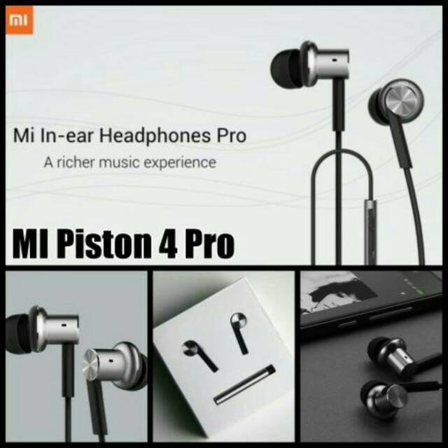 Headset  xiaomi hybrid piston 4 earphone handsfree universal