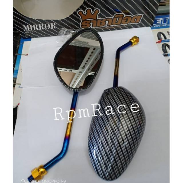 Mirror Kaca spion twotone filano model fazzio universal H/Y tipe motor beat scoopy mio cb 150 vixion scorpio byson dll