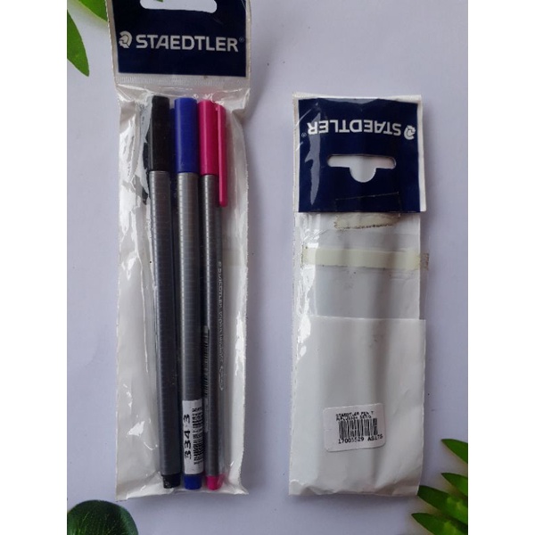 

Staedtler Pen Triplus 334 Fineliner Pulpen set isi 3 Warna