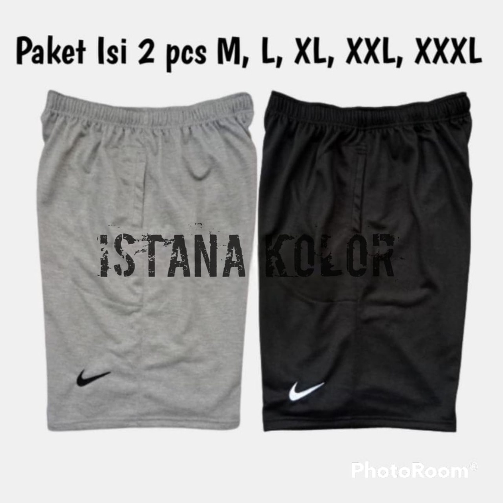 PAKET 2 Pcs / Celana Pendek Kolor Pria BIG SIZE  XXXL TEBAL