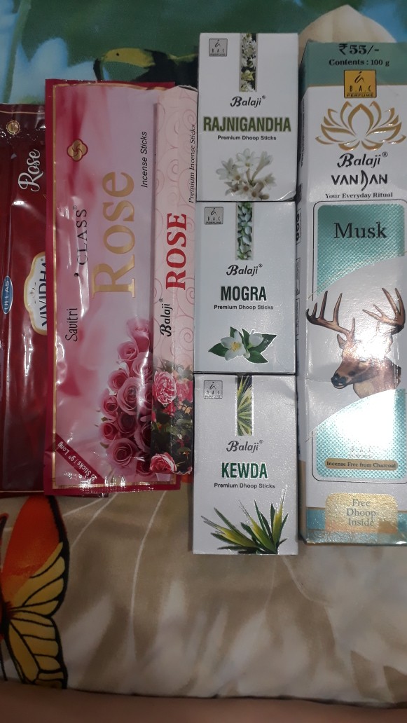 Dupa/hio Wangi Harum India Savitri Pouch Stick Incense Rose (35 Sticks)