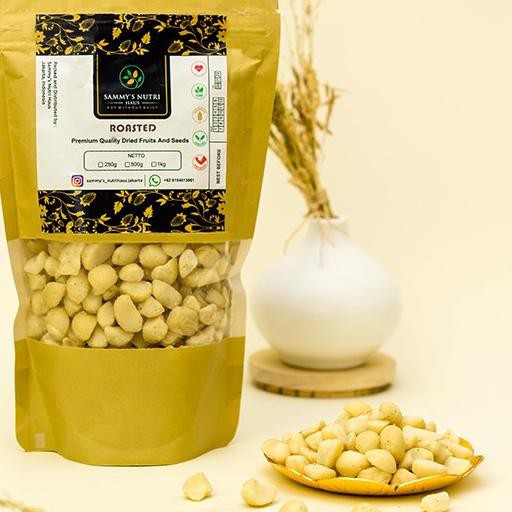 

Roasted Salted Macadamia Broken Nut 250g (Macadamia Pecah Panggang)