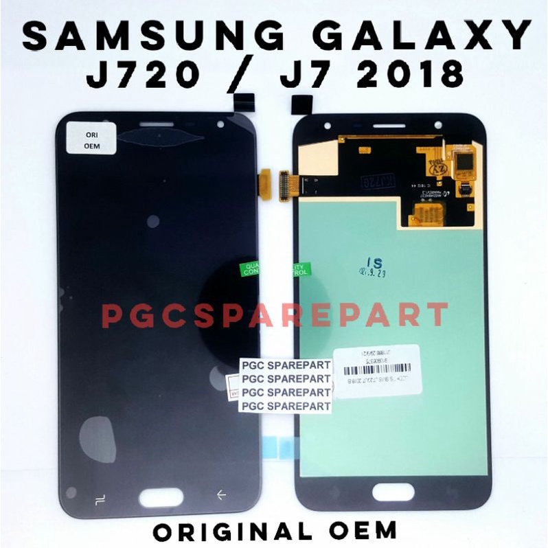 Original OEM LCD Touchscreen Fullset - Samsung Galaxy J720 - J7 2018 - J7 Duo